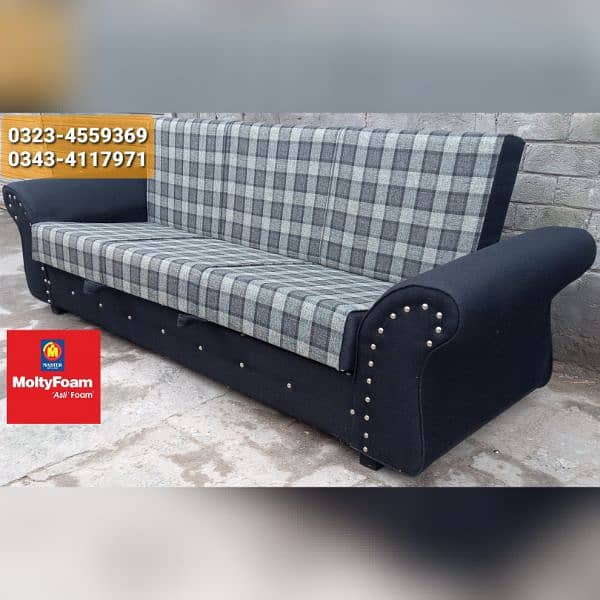 Molty double bed sofa cum bed/dining table/stool/Lshape sofa/chair 11