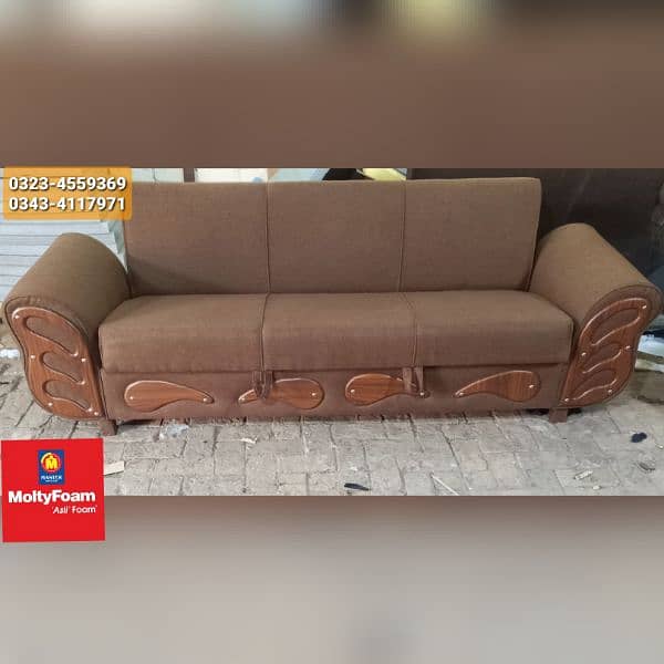 Molty double bed sofa cum bed/dining table/stool/Lshape sofa/chair 15