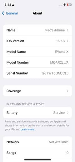 iphone x non pta 64 GB