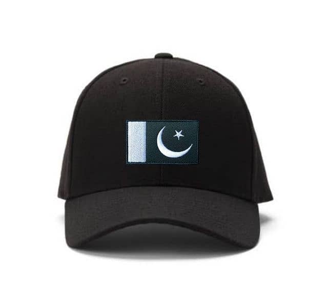 Pakistan flag Black Cap A1 Quality 1