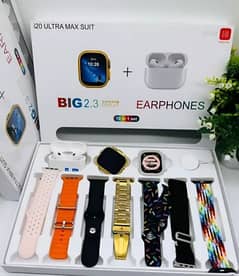 i20 Ultra max Suit Smartwatch With Airpods Pro 2