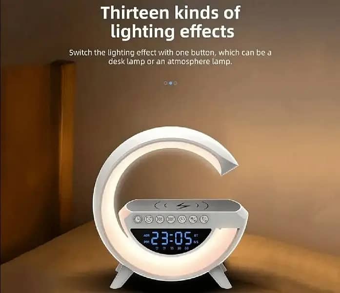 Multifunction LED mirror digital clock, with lighting effect, speaker 7