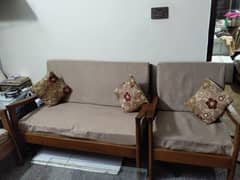 6 sitter sofa Set with  New cushion and new covers