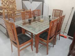 6 chairs dining table set