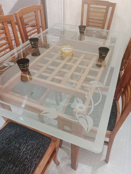 6 chairs dining table set 1