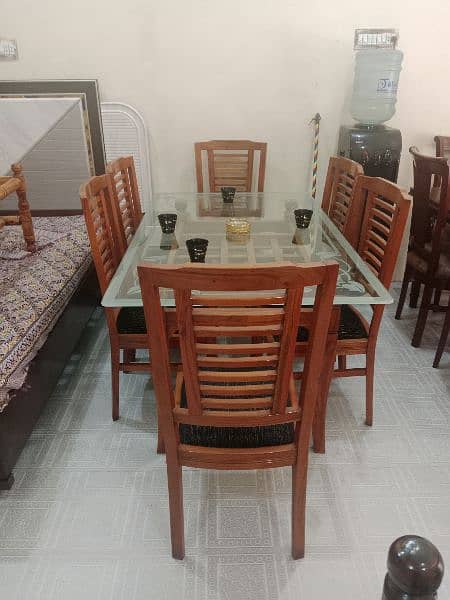 6 chairs dining table set 3