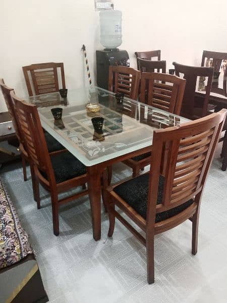 6 chairs dining table set 4