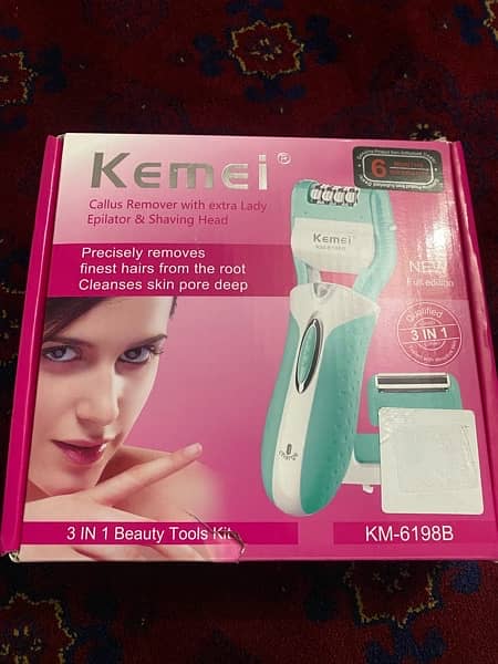 kemei hair epilator and shaving 1