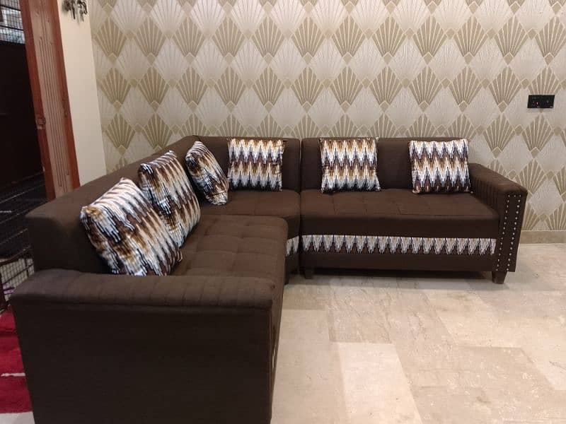 L shaped sofa set new condition 1