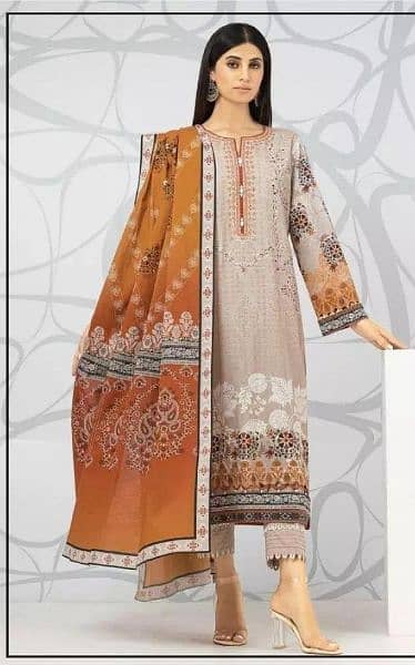 3pc unstitched khadder suit Winter collection 2