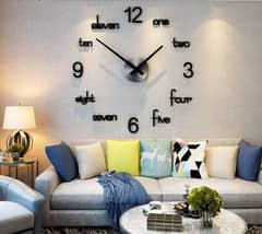 3d DIY Wooden Big 11 Wall Clock 0