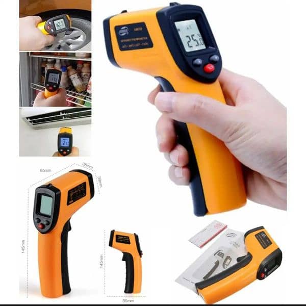 GM320 IR Infrared digital sports 380 degree Thermometer Temperat 7