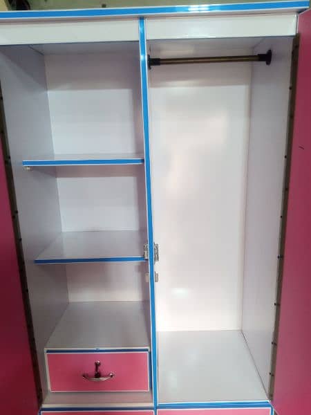 new high quality kids furniture pink cupboard almari 3/6ft 2