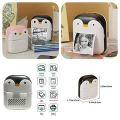 Rechargeable Penguin Mini Printer | Beautiful Design | Easy To Carry 0