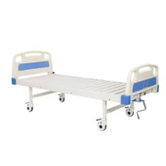 Single crank manual patient bed