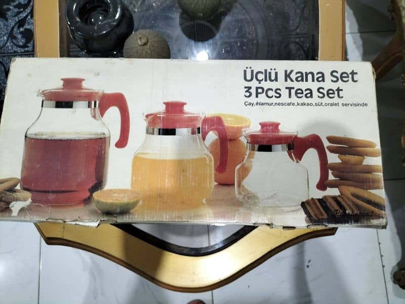 brand new heat resistant kettle 3 piece's set 1