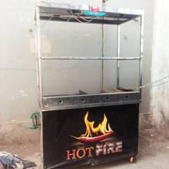 fries and burger setup