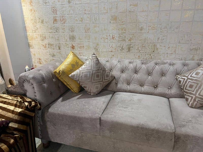 7 seater sofa set new color silver 7