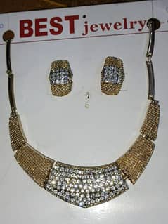 Gold look jewellery set 0