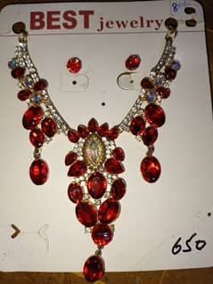 beautiful red necklace