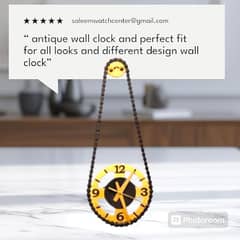 antique wall clock and premium quality and  steel body