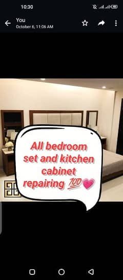 all bedroom set funature  and kitchen cabinet repairing