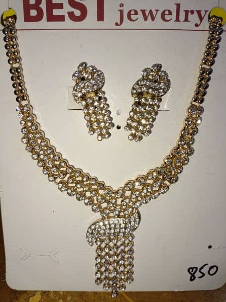 Gold look jewellery set 2