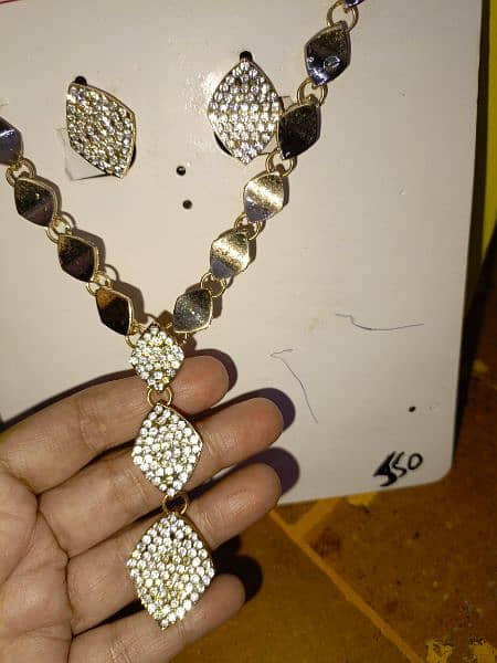 Gold look jewellery set 11