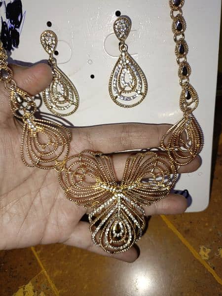 Gold look jewellery set 13