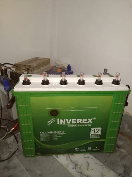 inverex battery 12volt 220amp (tubller) 3