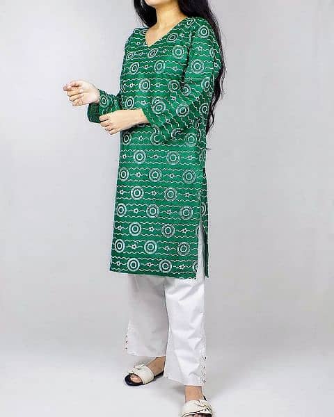 Independence Day 2 Piece Women Stitched Cotton Printed Suit 7