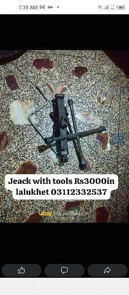 stepni spear wheel with LCD ND jeack tool in lalukhet 03112332537 1