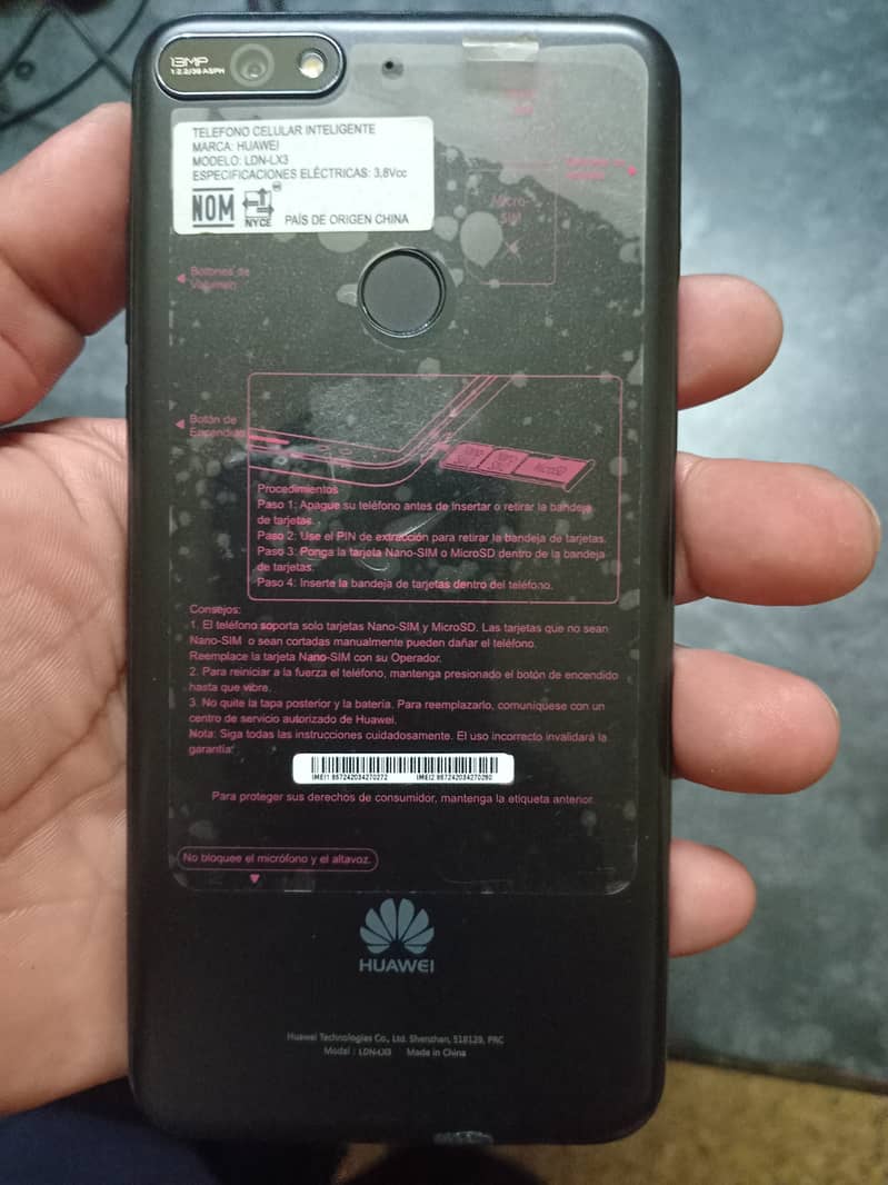 NON PTA Huawei Y7 2018 2GB/16GB BRAND NEW CALL=03127566633 3