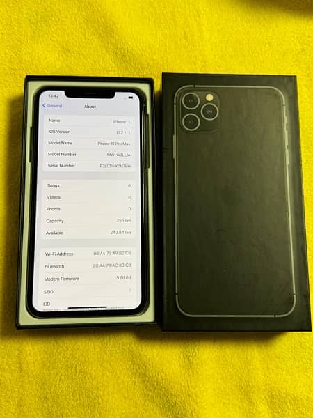 iPhone 11Pro Max 256GB Factory unlocked None PTA 0