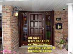 Door woods polish furniture polish