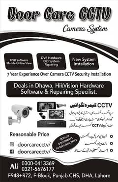 CCTV cameras by Door Care cctv