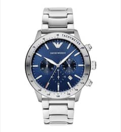 Emporio Armani Men's Mario Silver Watch AR11306