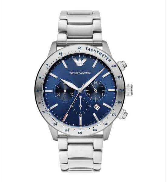 Emporio Armani Men's Mario Silver Watch AR11306 0