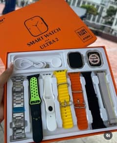 S100 Fendior Smart Watch Ultra 2 With 7 Straps 49mm