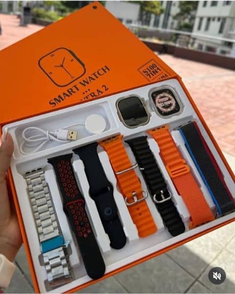 S100 Fendior Smart Watch Ultra 2 With 7 Straps 49mm 1