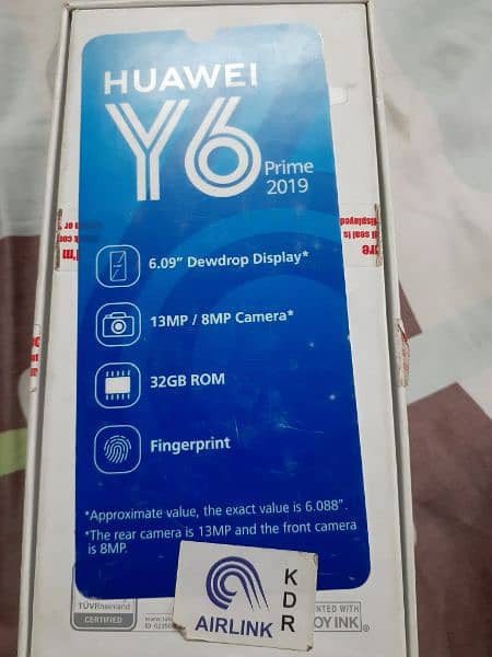 Huawei y6 prime 2019 pta approved 2/32 5