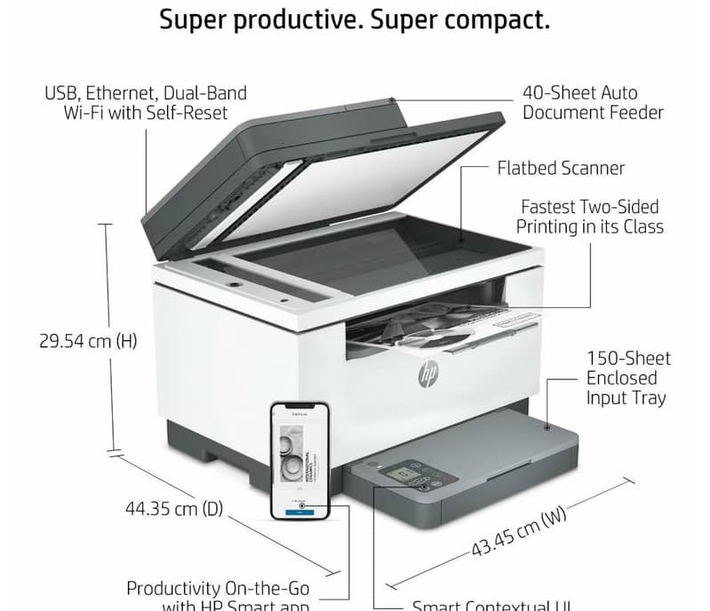 LaserJet  Printer (New ) for sale HP M236 SDW B/W 3 in 1 1