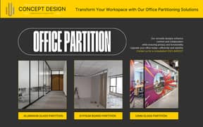 OFFICE PARTITION, GYPSUM BOARD & DRYWALL, FALSE CEILING, PVC FLOORING