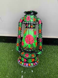 Traditional Colorful Truck Art Laltain Lantern Home Decore