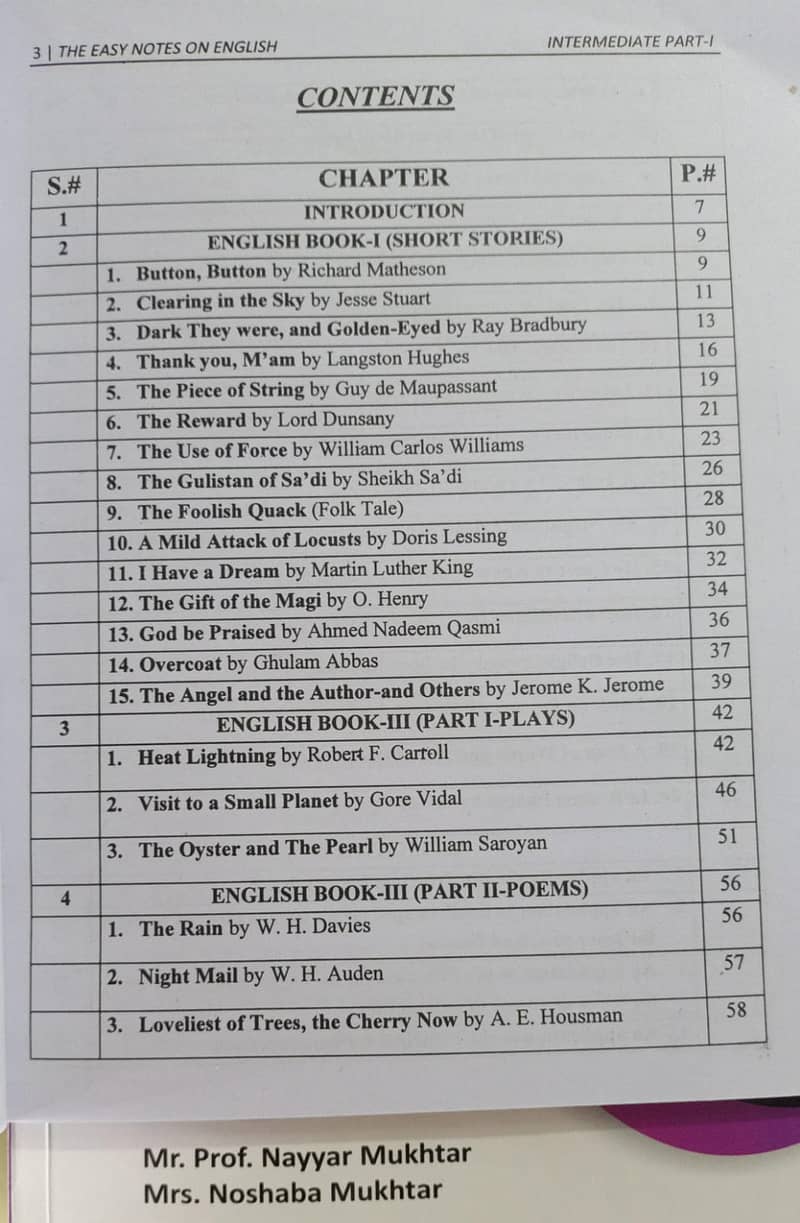 English Easy Notes (Part-I & Part-II) 8