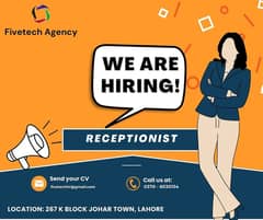 Hiring Female Receptionist