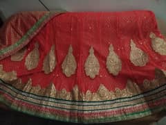 lehenga/Maxi with shirt Indain Net With Jamawar Inner last Piece New