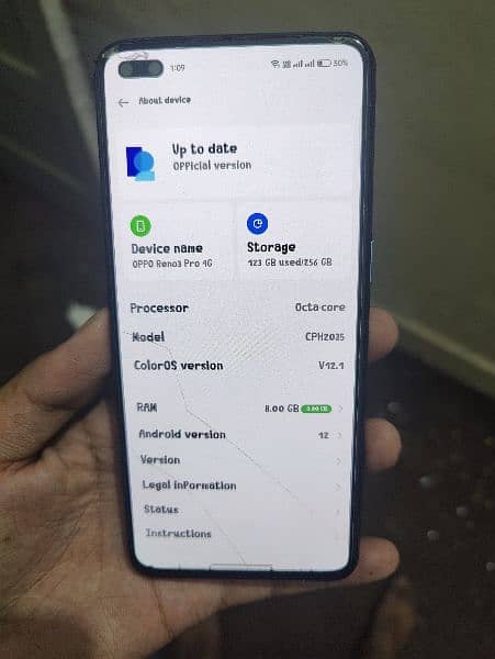 oppo Reno 3 Pro 8gb 256gb official PTA approved 0