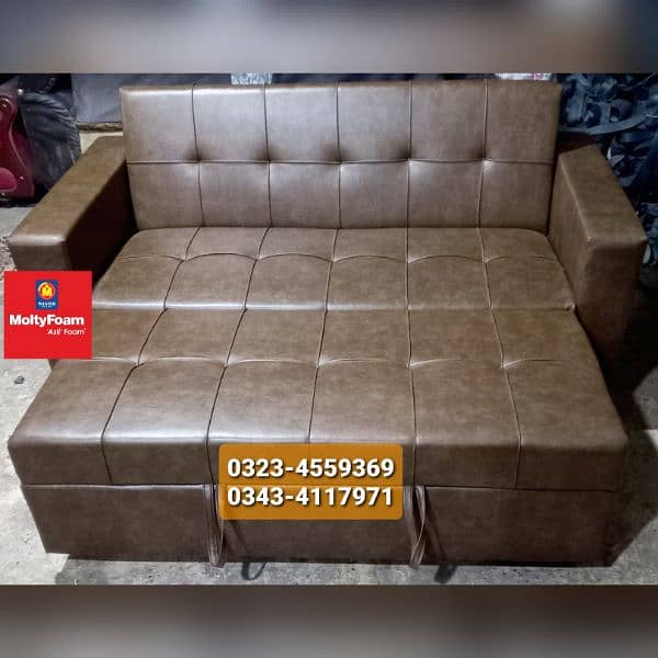 Molty double bed sofa cum bed/dining table/stool/Lshape sofa/chair 8