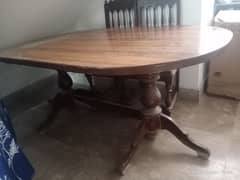 Dining table 6 chairs big size